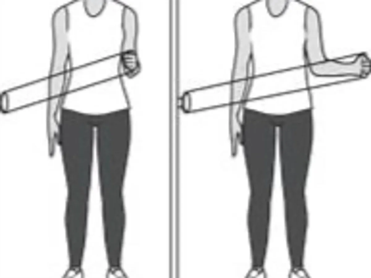 Exercice coiffe des rotateurs de l'épaule contraction en rotation externe